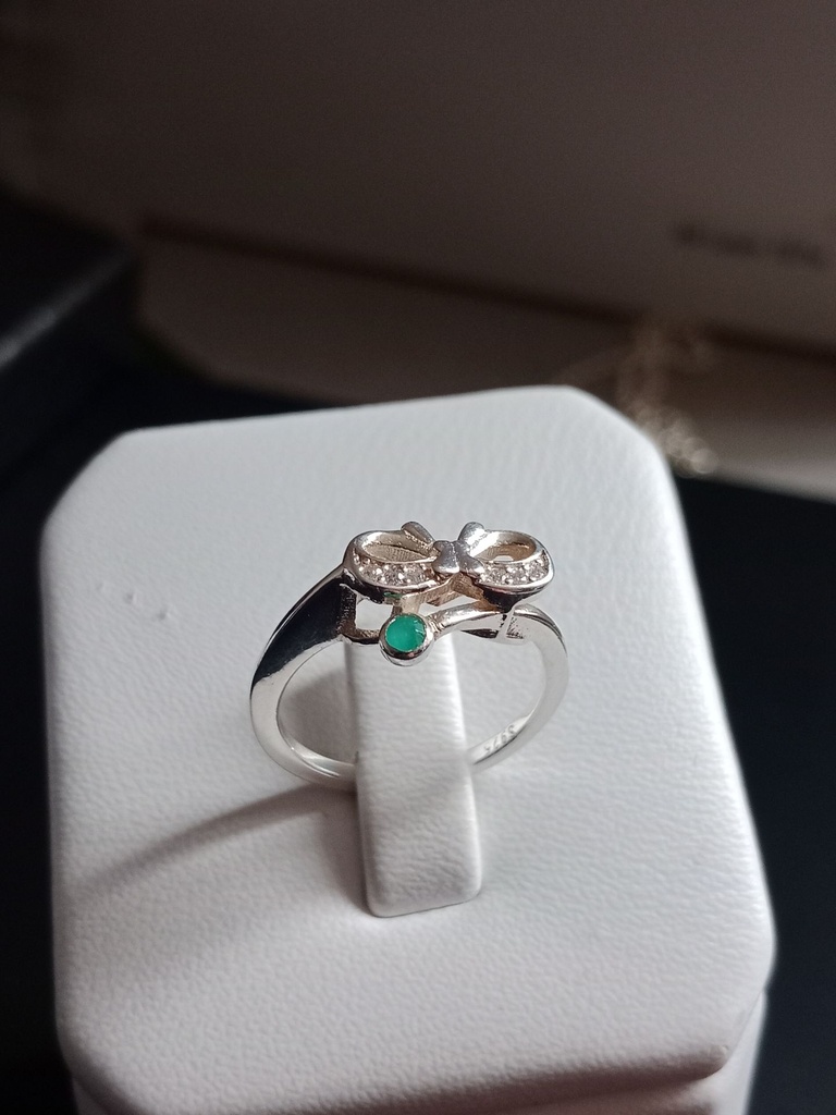 [ED73] ANILLO PUNTO ESMERALDA