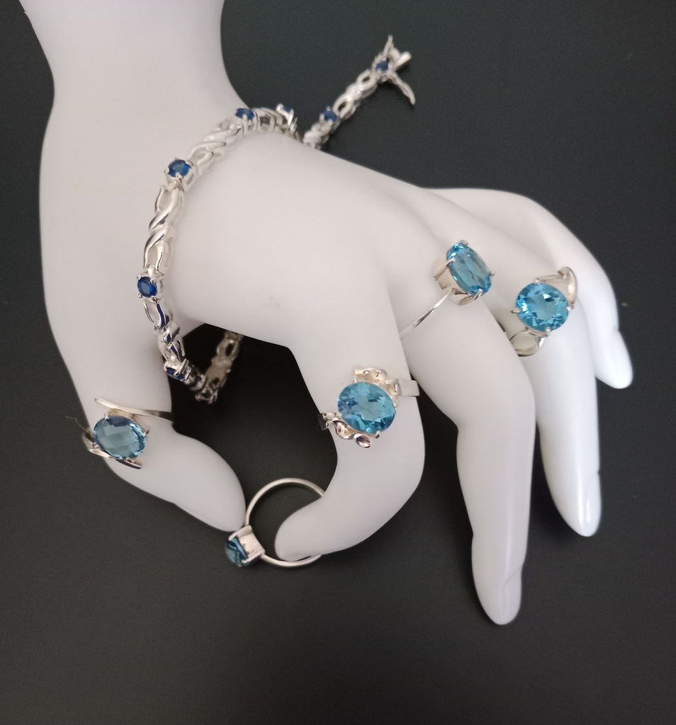 PULSERA  AZUL DEL CIELO